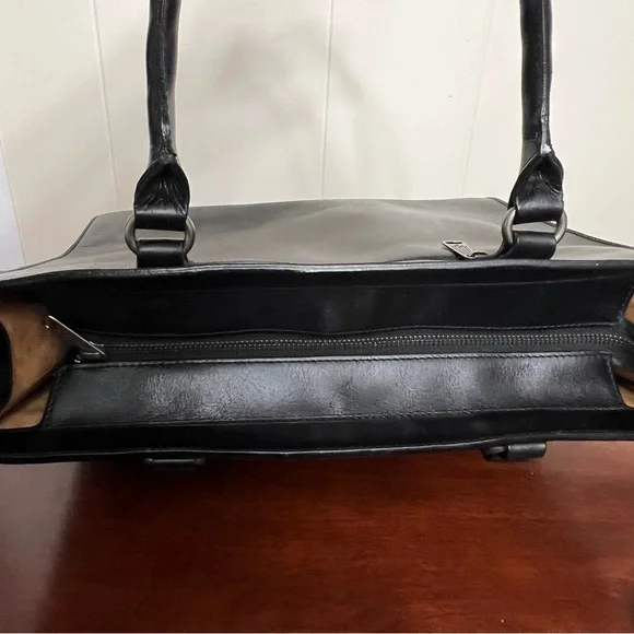 Patricia Nash Zancona Tote black leather studded EUC - Picture 3 of 12